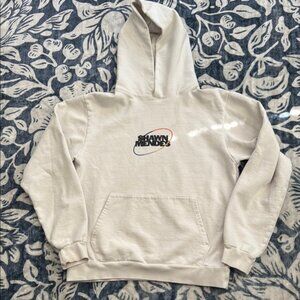 Shawn Mendes Graphic Cream Hoodie   Wonder World Tour